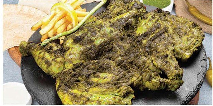 Green Chilli Chicken Charcoal
